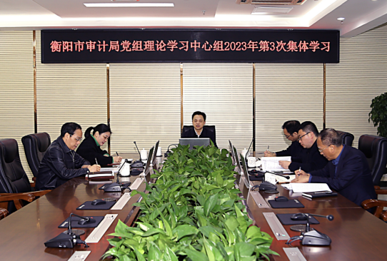 衡阳市审计局理论学习中心组举行2023年第三次集体学习
